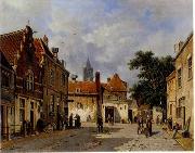 European city landscape, street landsacpe, construction, frontstore, building and architecture.027 unknow artist